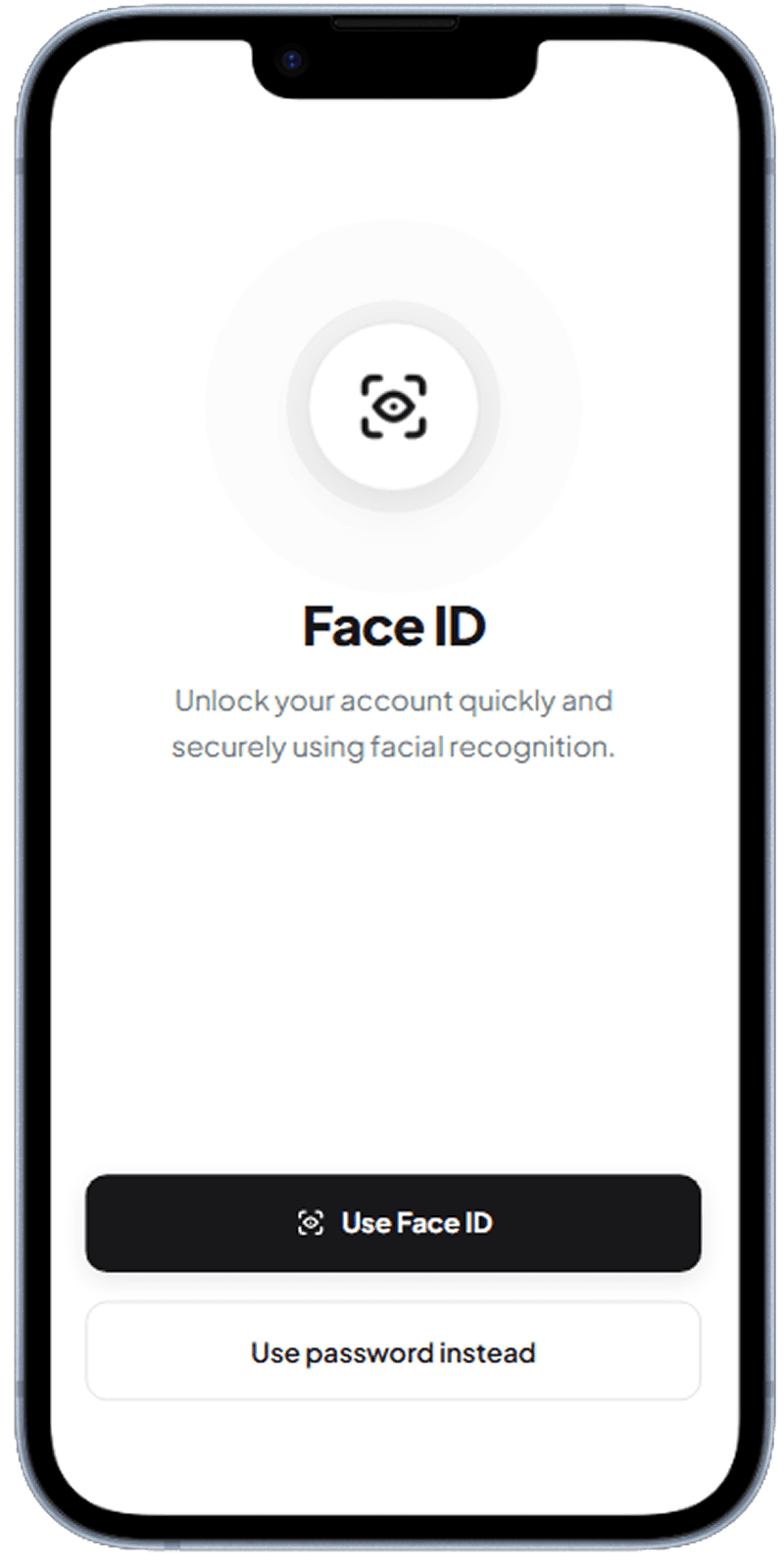 Mobile app OTP verification screen
